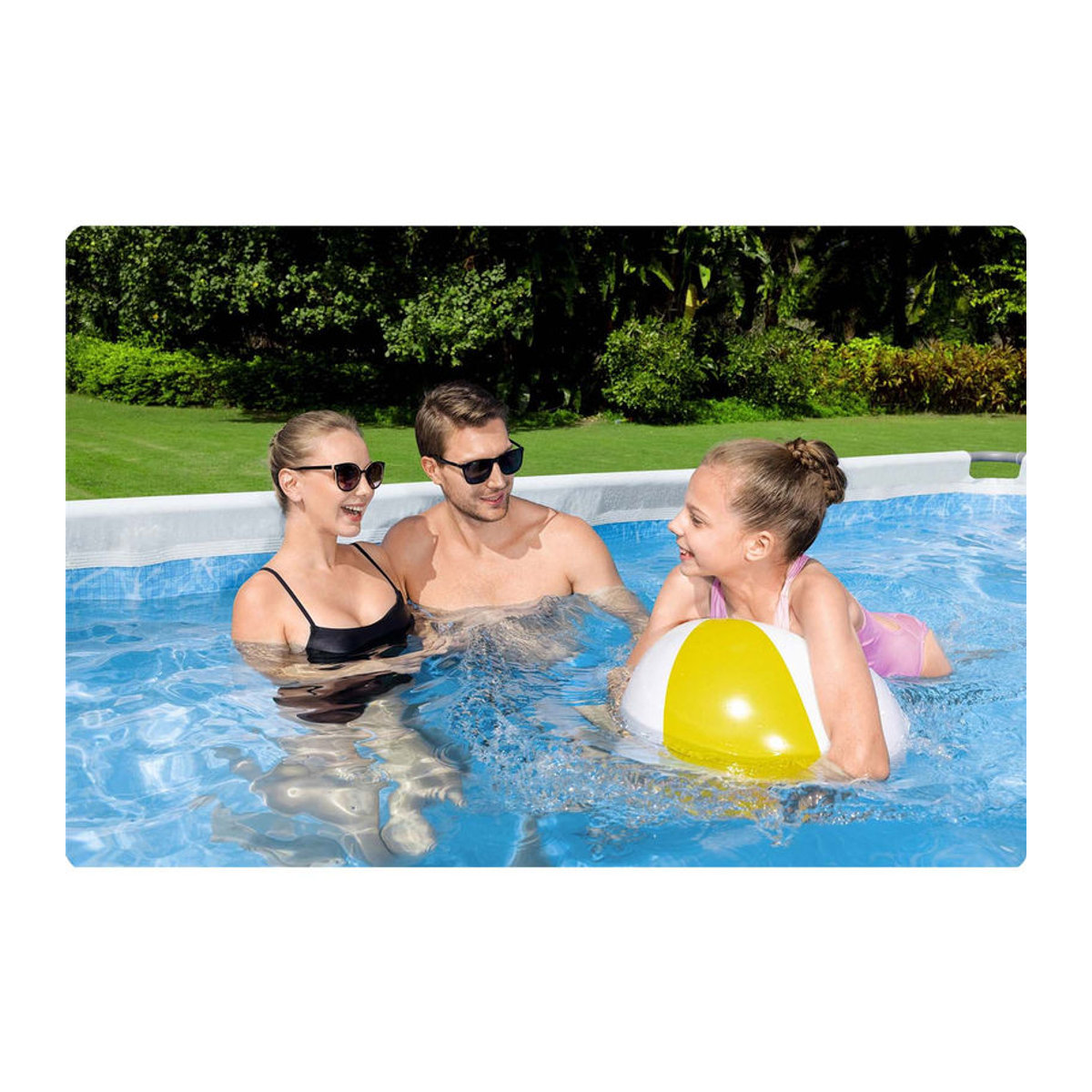 Bestway Rahmen-Gartenpool 12-in-1 in Blau aus Metall und Kunststoff B/T/H: 640 x 274 x 132 cm - Bild 4