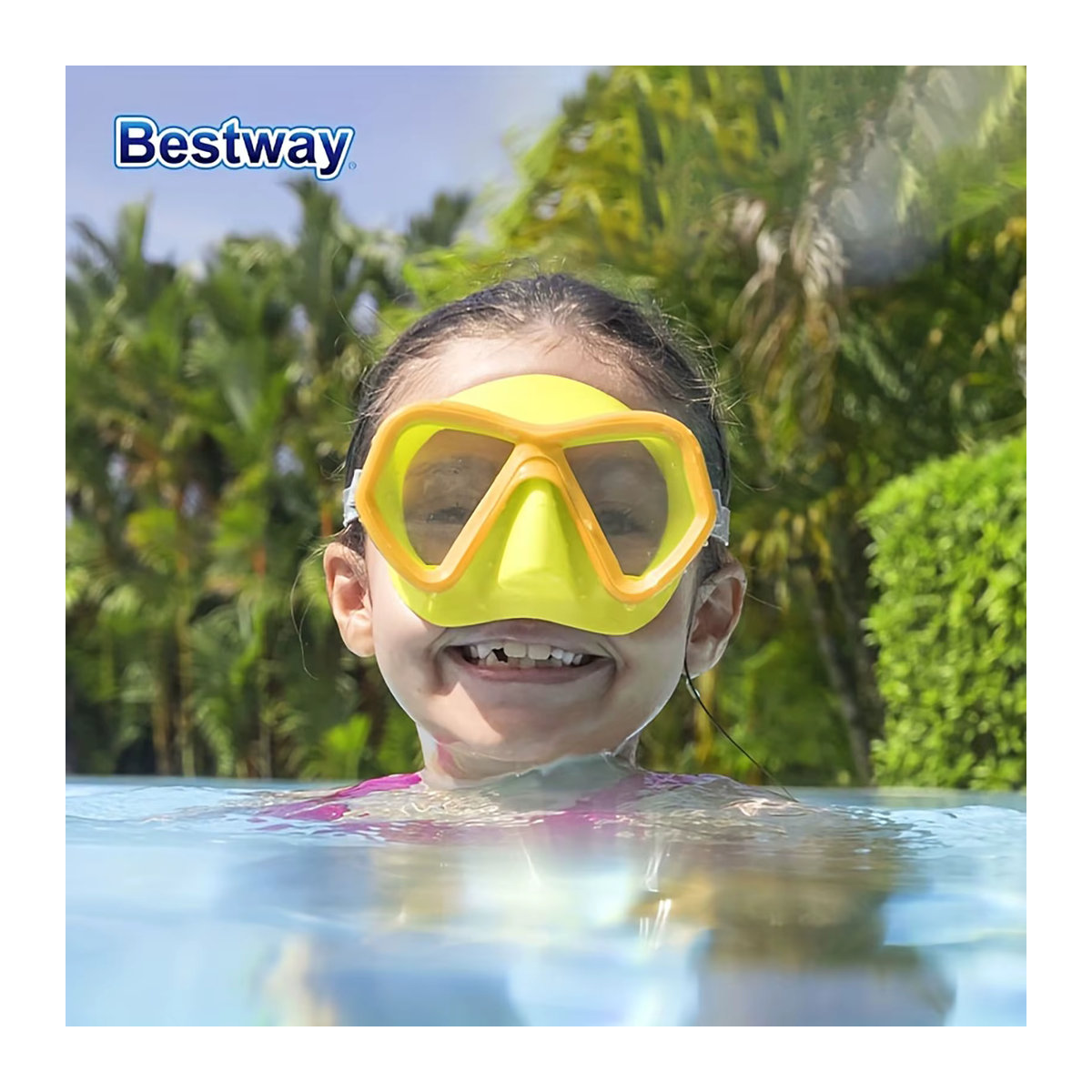 Bestway Taucherbrille mit Nasenmaske für Erwachsene in 3 Farben - Bild 3