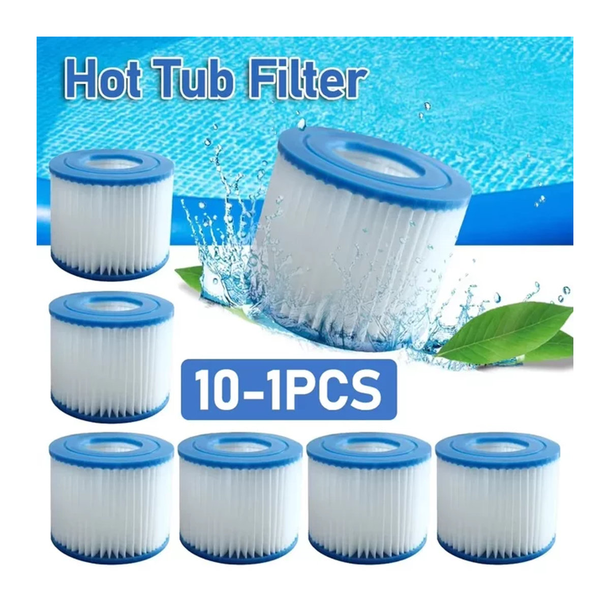 Bestway Typ VI Filterkartusche als Ersatz für Bestway Flowclear und Lay-Z-Spa sowie Intex Schwimmbadfilter - Bild 1