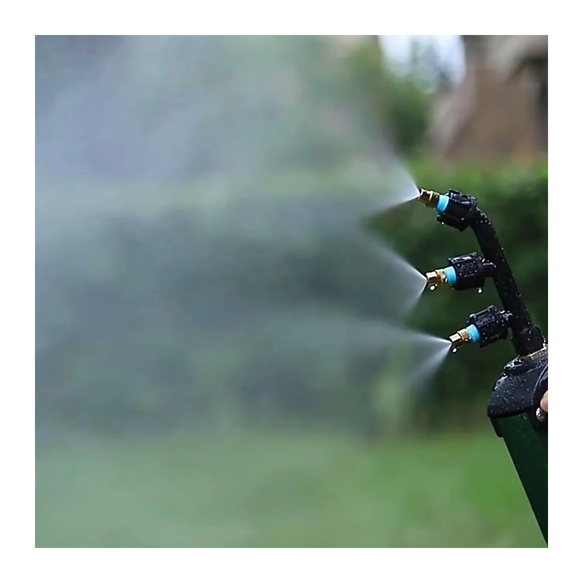 Bewässerungs-Sprühkopf mit Einzel-, Doppel- oder Dreidüsen zur Beschlagung von Gartenpflanzen und Blumen - Bild 5