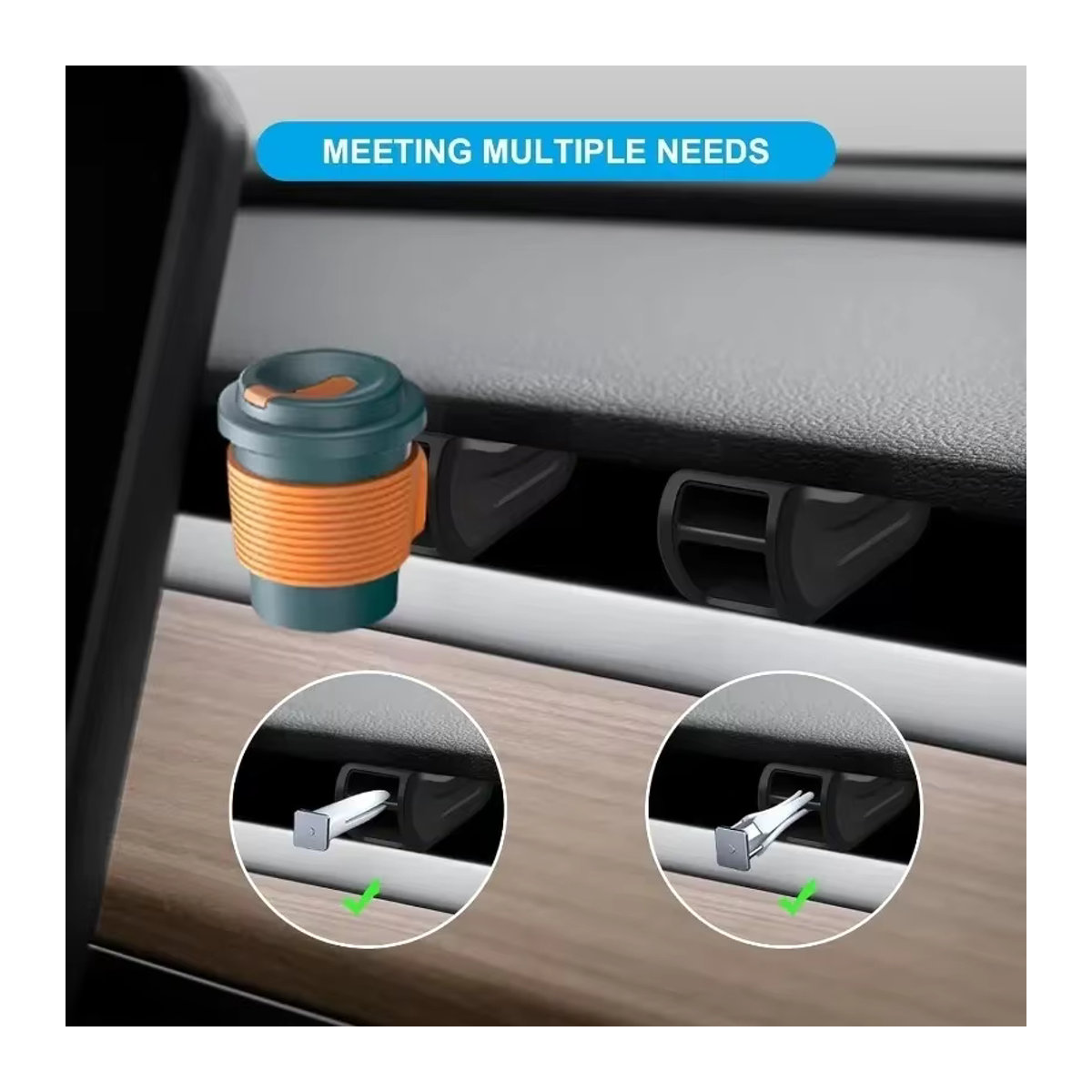 Beworth Aromatherapie Clip für Tesla Model Y Juniper 2025 und Model 3 in Schwarz - Bild 5