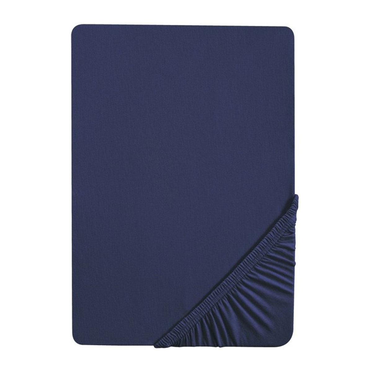 BIBERNA Feinjersey Spannbettlaken in Marine, B/T: 140 - 160 x 200 cm - Bild 1