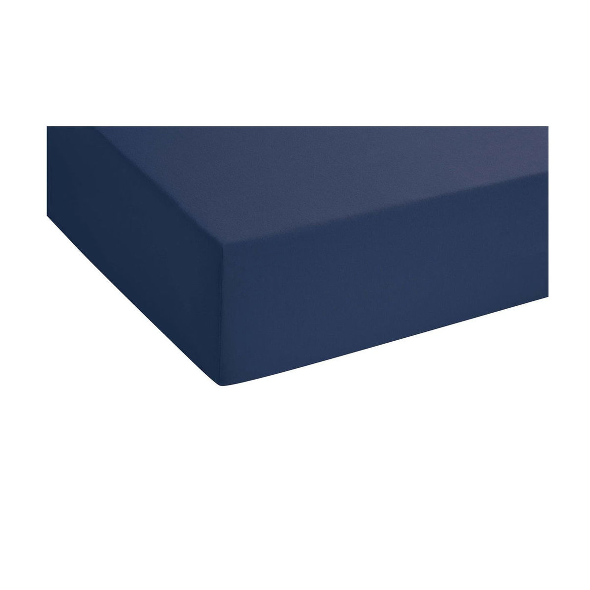 BIBERNA Feinjersey Spannbettlaken in Marine, B/T: 140 - 160 x 200 cm - Bild 2