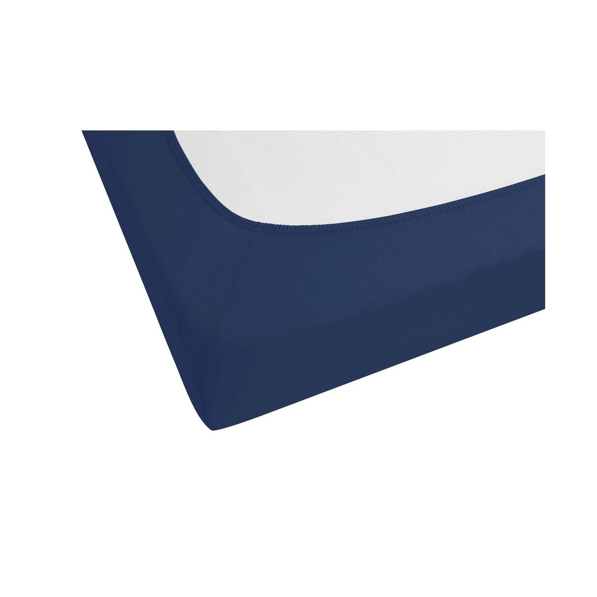 BIBERNA Feinjersey Spannbettlaken in Marine, B/T: 140 - 160 x 200 cm - Bild 3