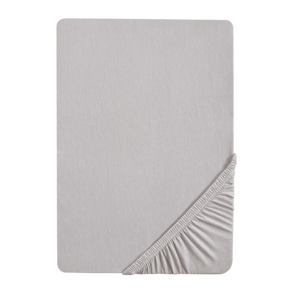 BIBERNA Premium Jersey-Elasthan Spannbettlaken für Boxspringmatratzen, Grau - Bild 2
