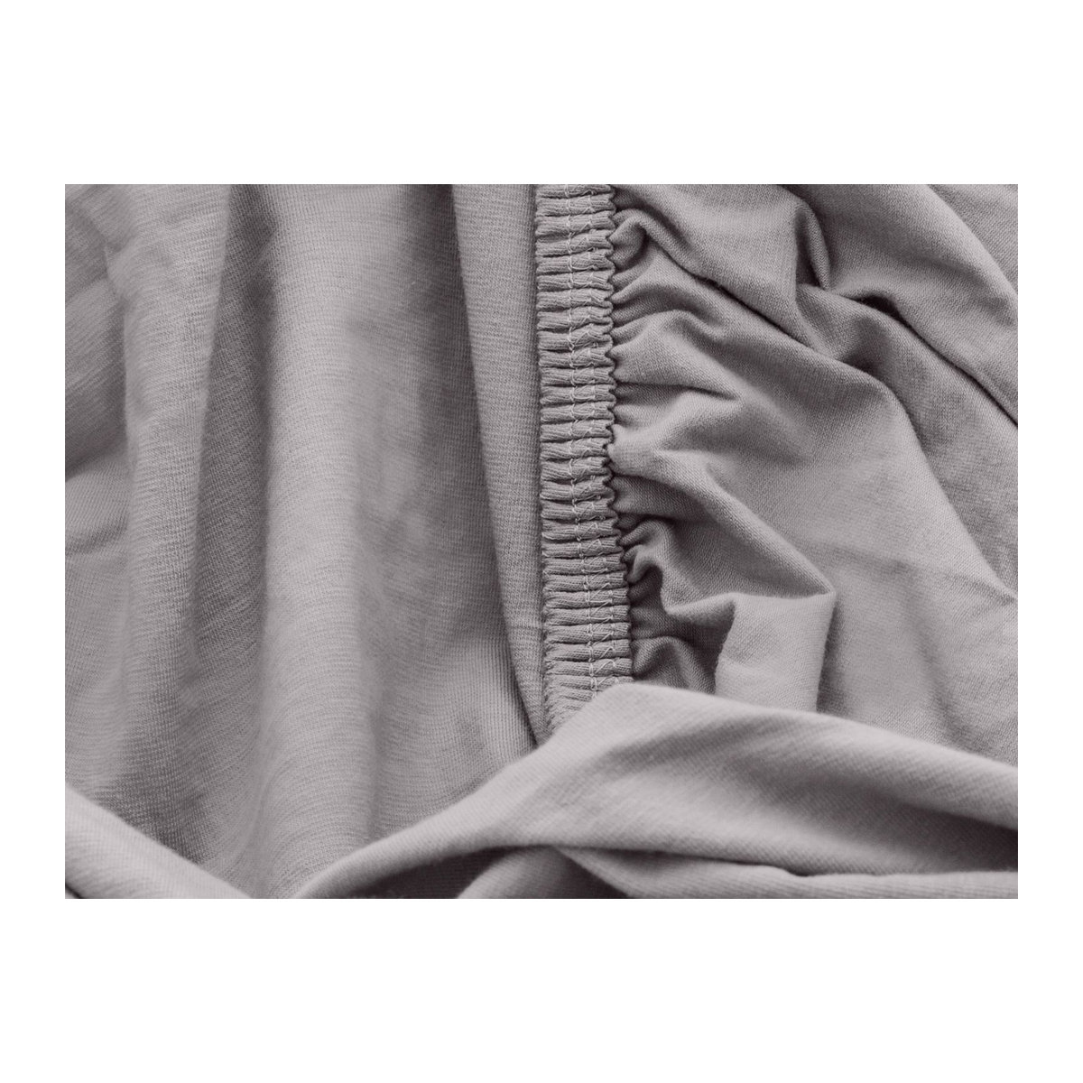 BIBERNA Premium Jersey-Elasthan Spannbettlaken für Boxspringmatratzen, Grau - Bild 2