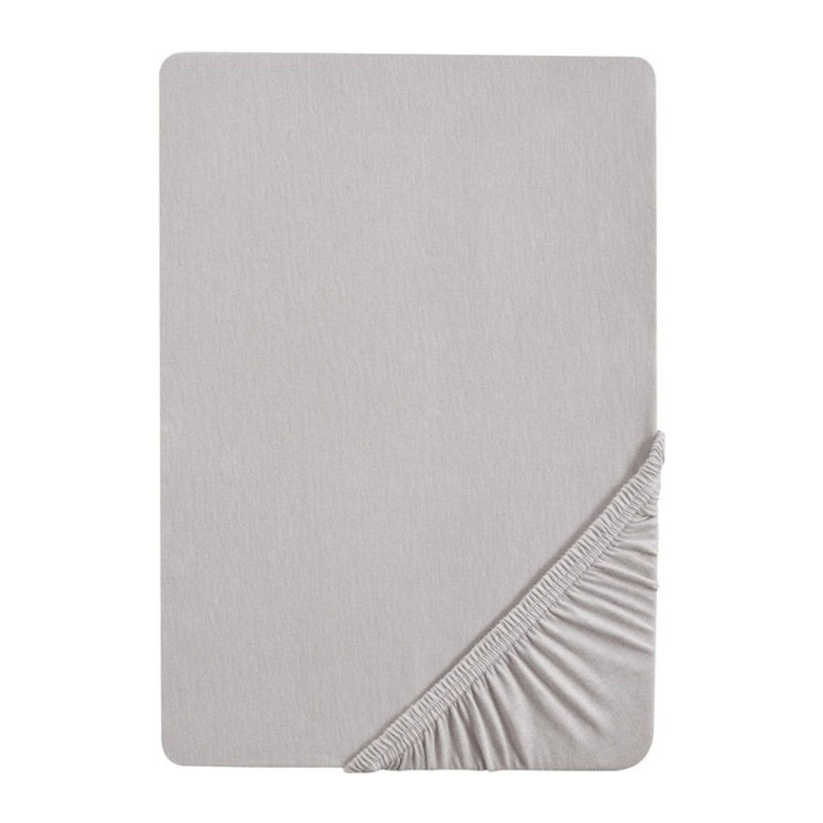 BIBERNA Premium Jersey-Elasthan Spannbettlaken für Topper, Farbe: Sturmgrau, B/T: 140 x 200 cm bis 160 x 200 cm - Bild 2