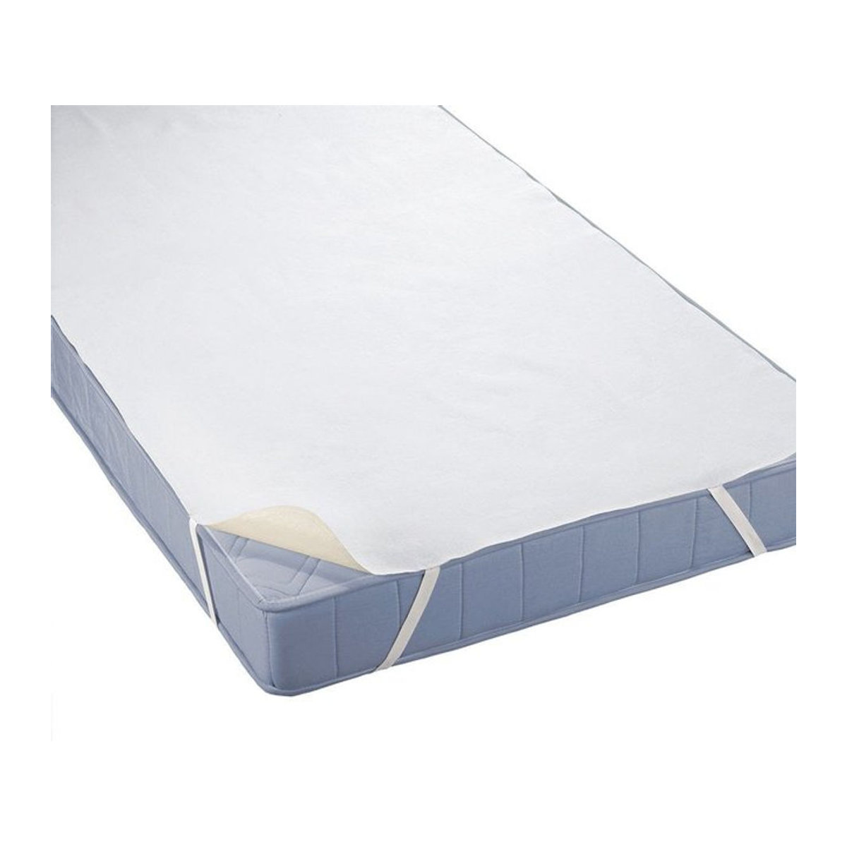 BIBERNA Sleep & Protect wasserundurchlässige Molton-Matratzenauflage, Farbe: Weiss, B/T: 160 x 200 cm - Bild 4