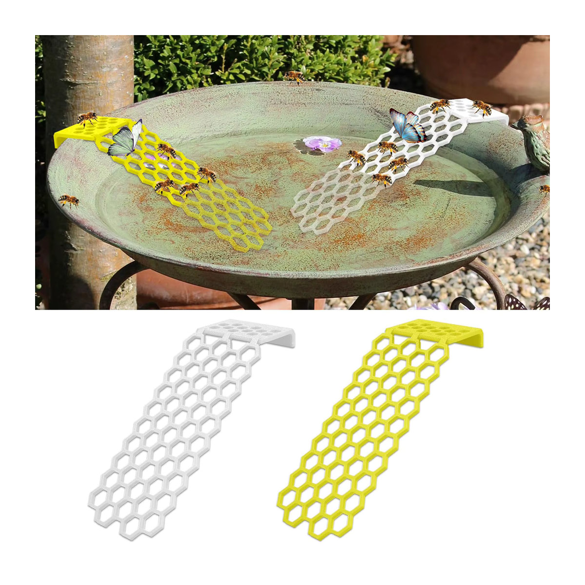 Bienen Tränke mit Schwimmender Leiter für Bestäuber als Wasserstelle - Bild 2
