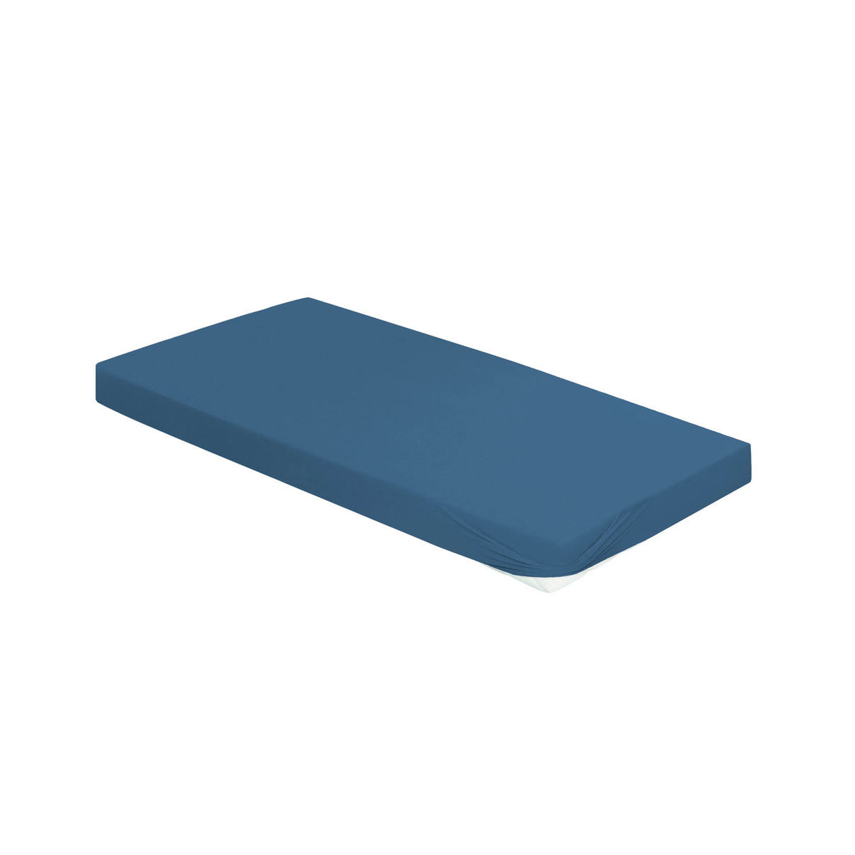 BIERBAUM Jersey Spannbetttuch 1002 in Jeansblau, B/T: 150 x 200 cm - Bild 2
