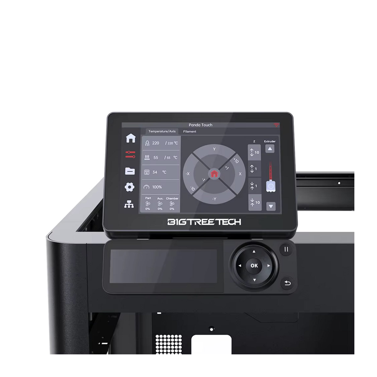 BIGTREETECH Panda Touch 5-Zoll-Touchscreen für Bambu Lab X1 P1 und A1 3D-Drucker, Schwarz, Glasoberfläche - Bild 2