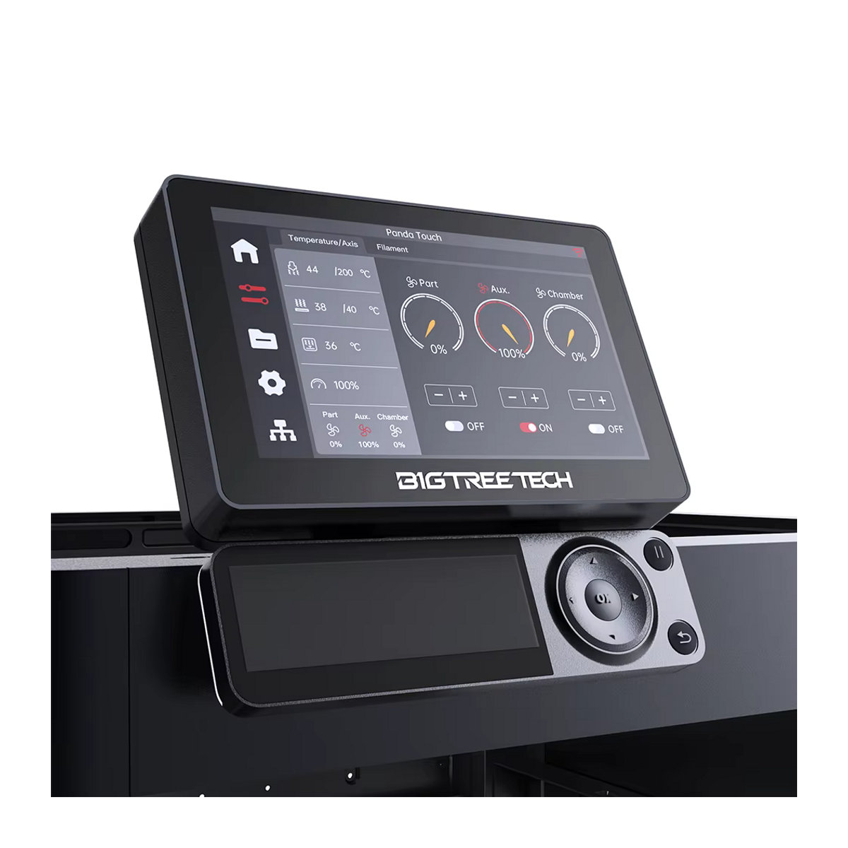BIGTREETECH Panda Touch 5-Zoll-Touchscreen für Bambu Lab X1 P1 und A1 3D-Drucker, Schwarz, Glasoberfläche - Bild 4