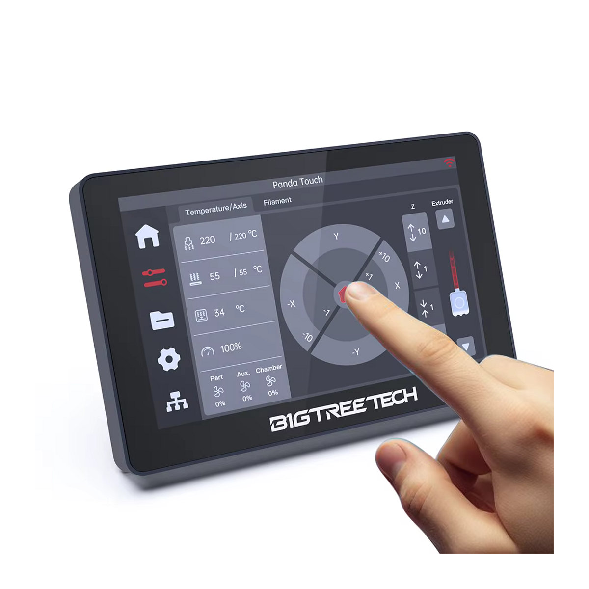 BIGTREETECH Panda Touch 5-Zoll-Touchscreen für Bambu Lab X1 P1 und A1 3D-Drucker, Schwarz, Glasoberfläche - Bild 5