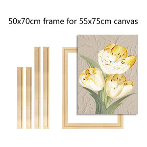 Bilderrahmen aus Holz von Little PP in Braun für Leinwand und Poster, B/H: 50 x 70 cm