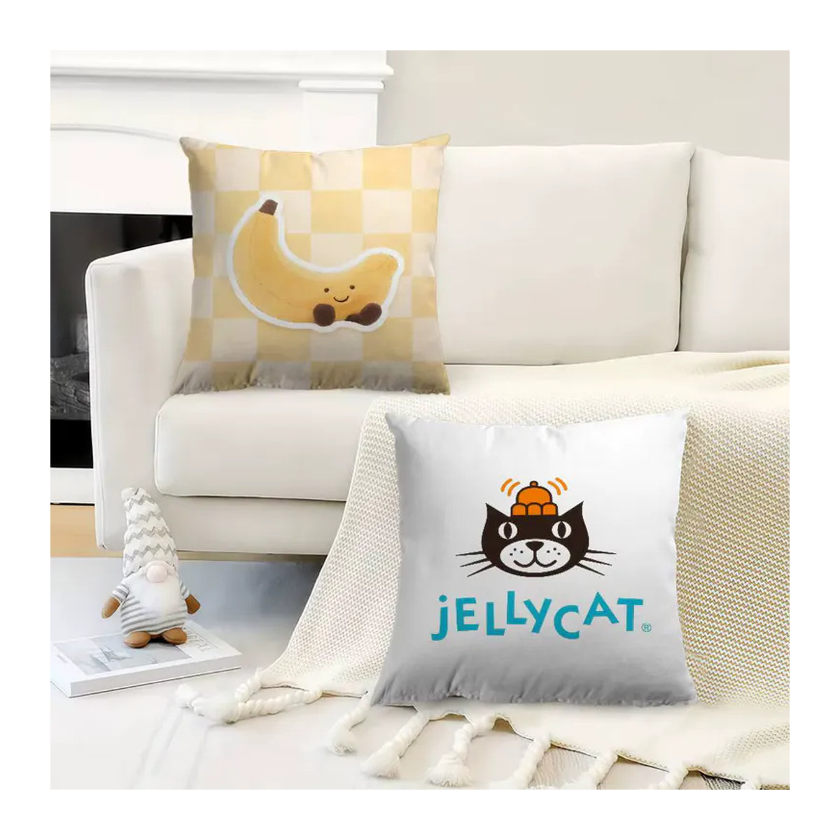 Bilibili Anime J-JellycatS Cartoon Kissenbezug, mehrfarbig - Bild 4