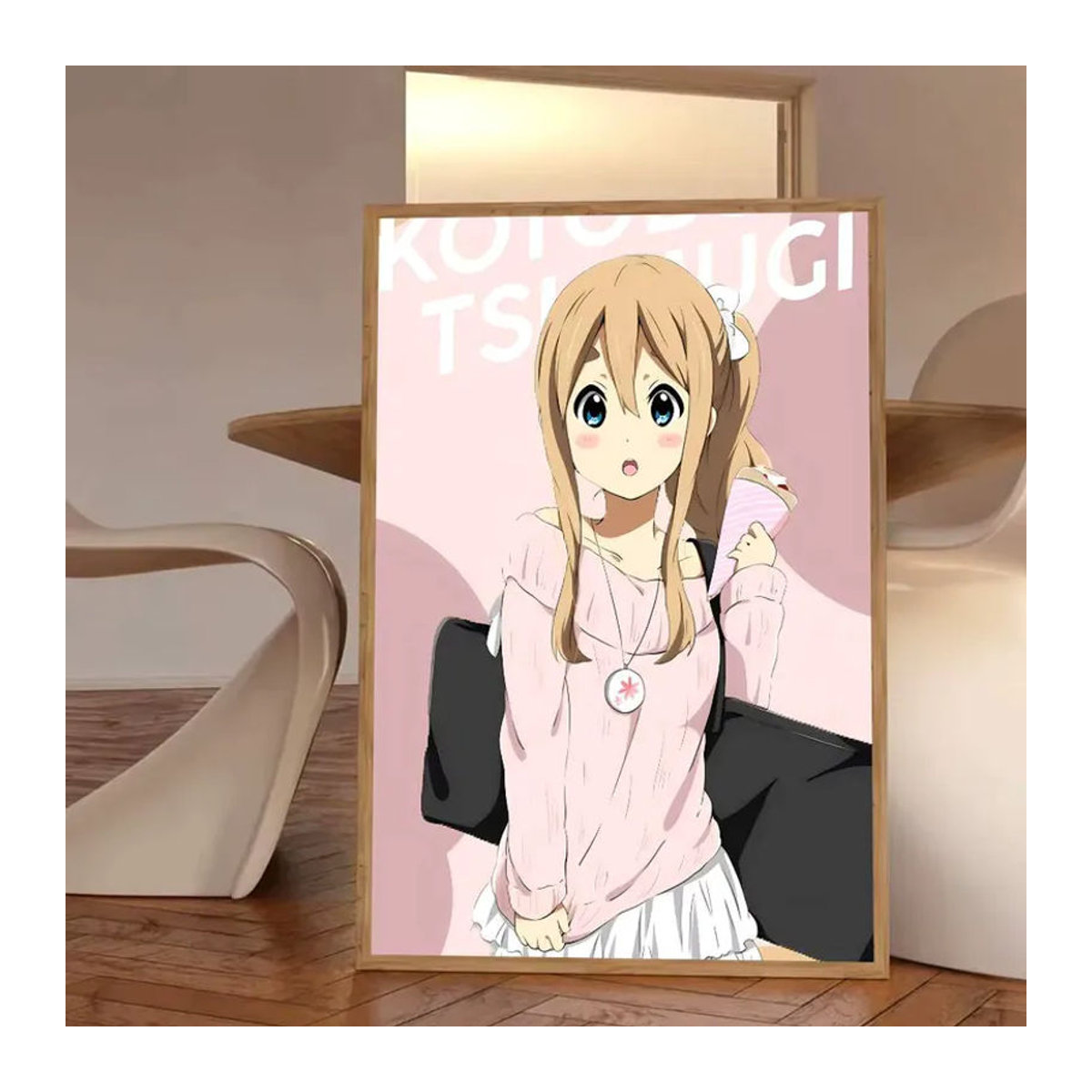 Bilibili Anime K-on Tsumugi Kotobuki Poster, mehrfarbig, selbstklebend, wasserfest, wandmontiert, Hochformat - Bild 4