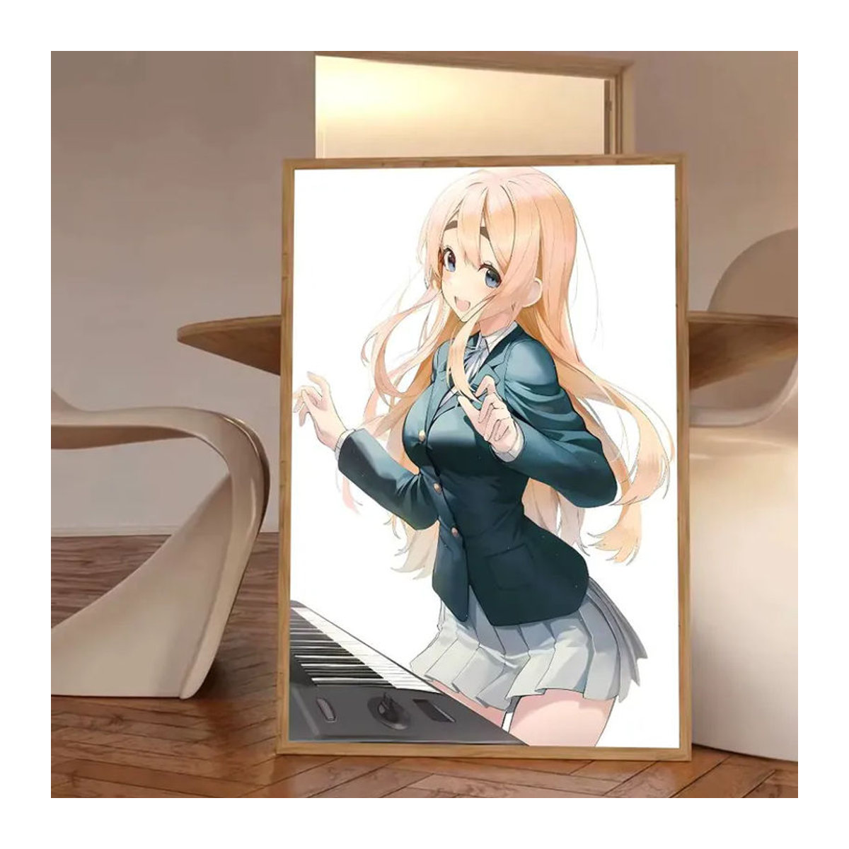 Bilibili Anime K-on Tsumugi Kotobuki Poster, mehrfarbig, selbstklebend, wasserfest, wandmontiert, Hochformat - Bild 5