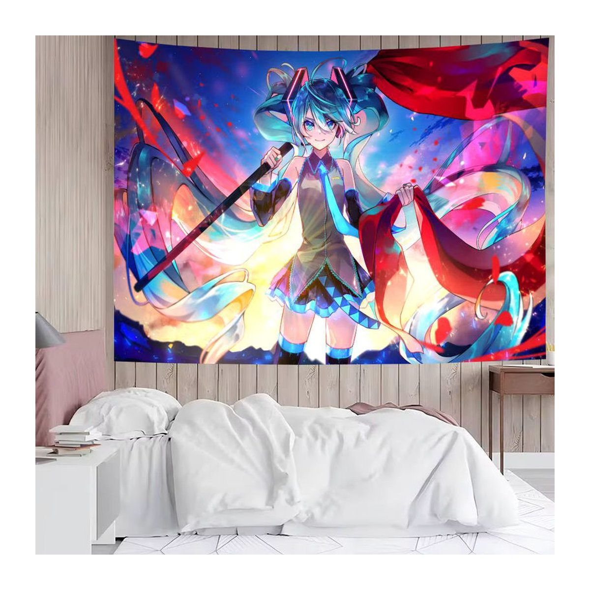 Bilibili Anime Mädchen Fotografie Hintergrund Poster aus Textil, mehrfarbig, B/H: 120 x 70 cm - Bild 2