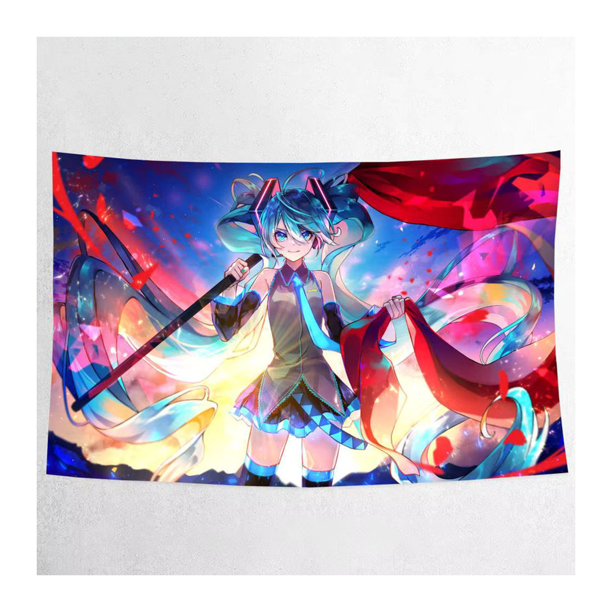 Bilibili Anime Mädchen Fotografie Hintergrund Poster aus Textil, mehrfarbig, B/H: 120 x 70 cm - Bild 7