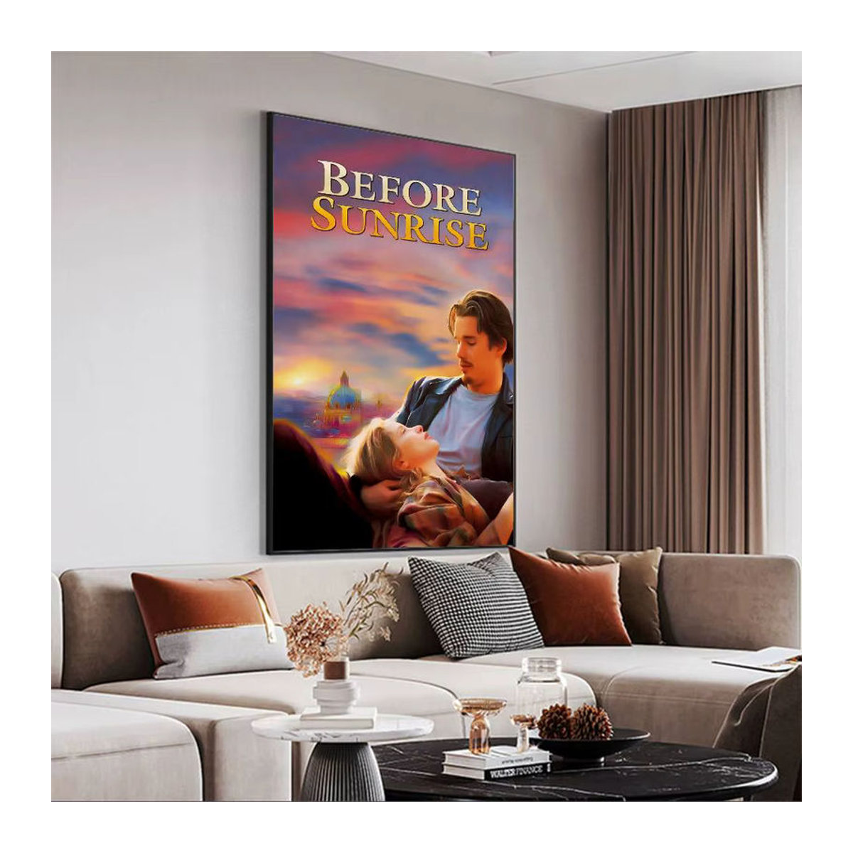 Bilibili Anime-Poster Klassische Liebesfilme vor Sonnenaufgang, wasserfester Aufkleber für deine Wanddekoration, Mehrfarbig - Bild 2