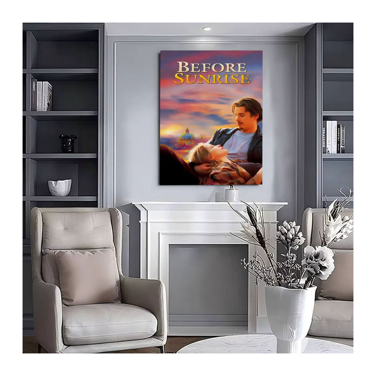 Bilibili Anime-Poster Klassische Liebesfilme vor Sonnenaufgang, wasserfester Aufkleber für deine Wanddekoration, Mehrfarbig - Bild 5