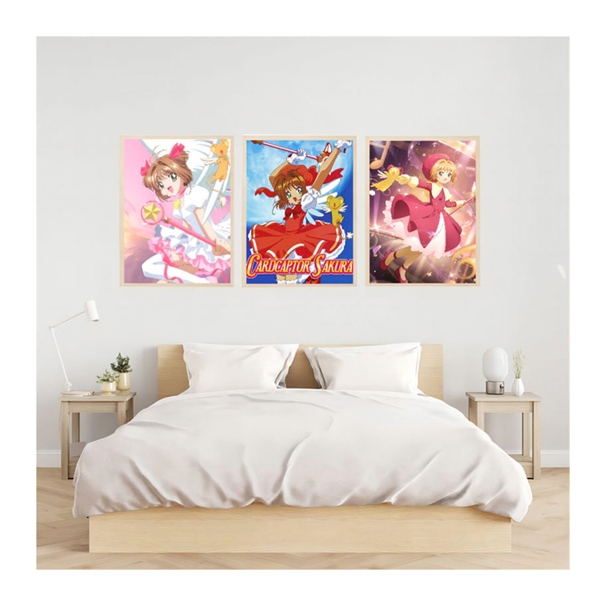 Bilibili Card Captor Sakura Vintage Anime Wandkunst aus Papier in Weiß und Mehrfarbig - Bild 1