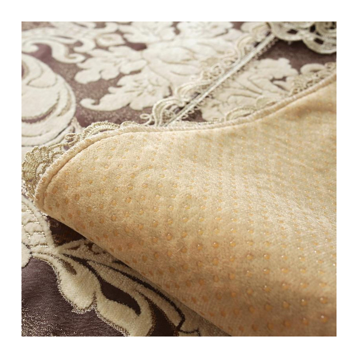 Binchi Outdoor Equipment Jacquard Chenille Sofa Sitzkissen mit Silikon Rutschfest-Beschichtung B/T: 120 x 70 cm, Höhe: 18 cm - Bild 4