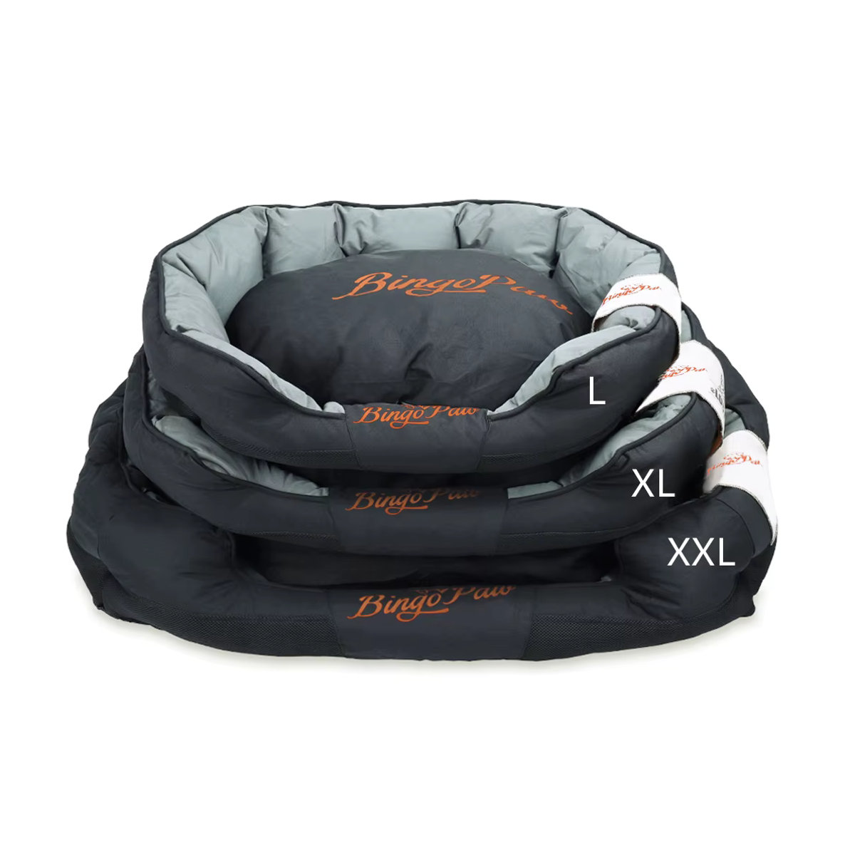 BINGOPAW Orthopädisches Hundebett XXL in Schwarz, wasserdicht und waschbar - Bild 4