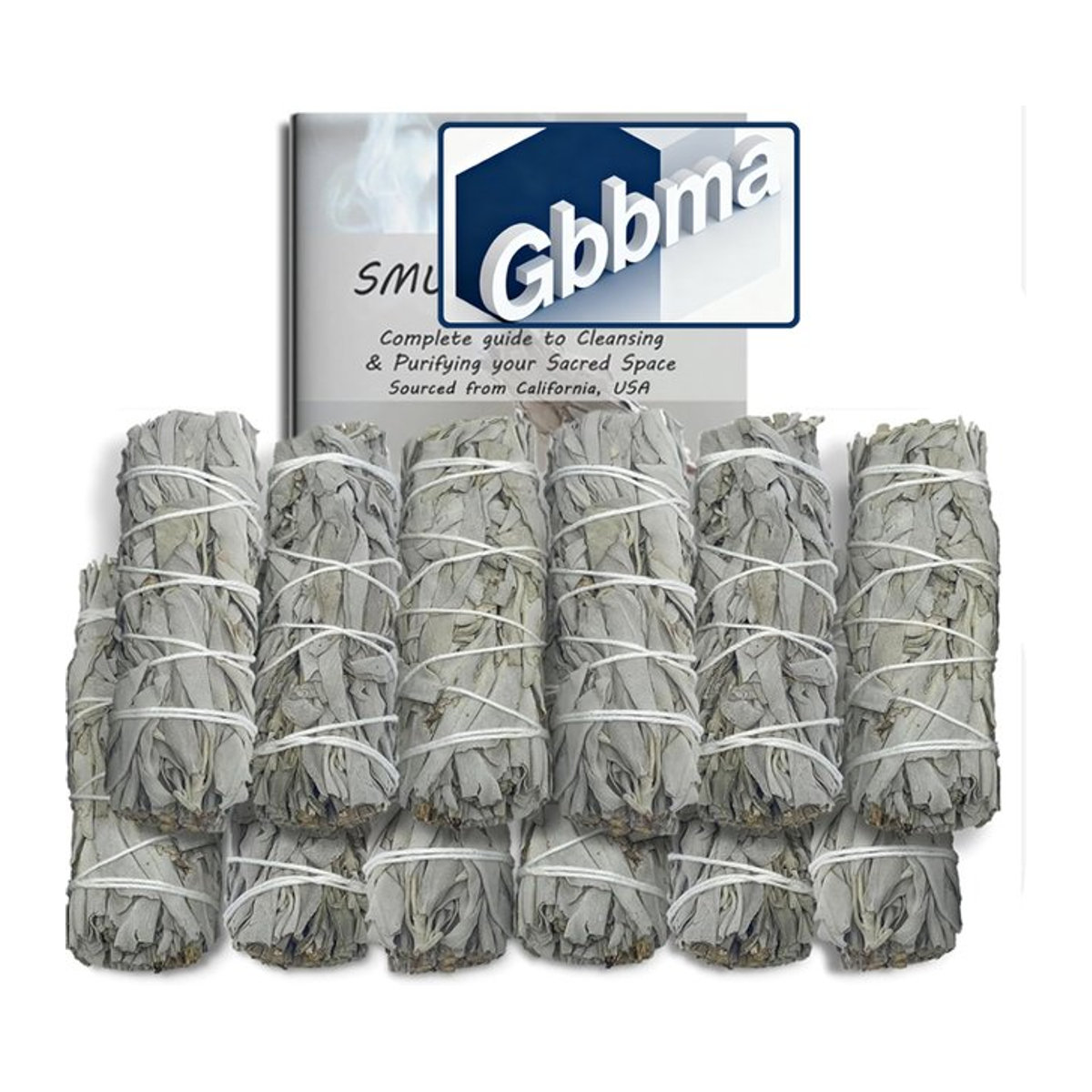 Bio-California White Sage Smudge Sticks zur energetischen Reinigung in Grau - Bild 1