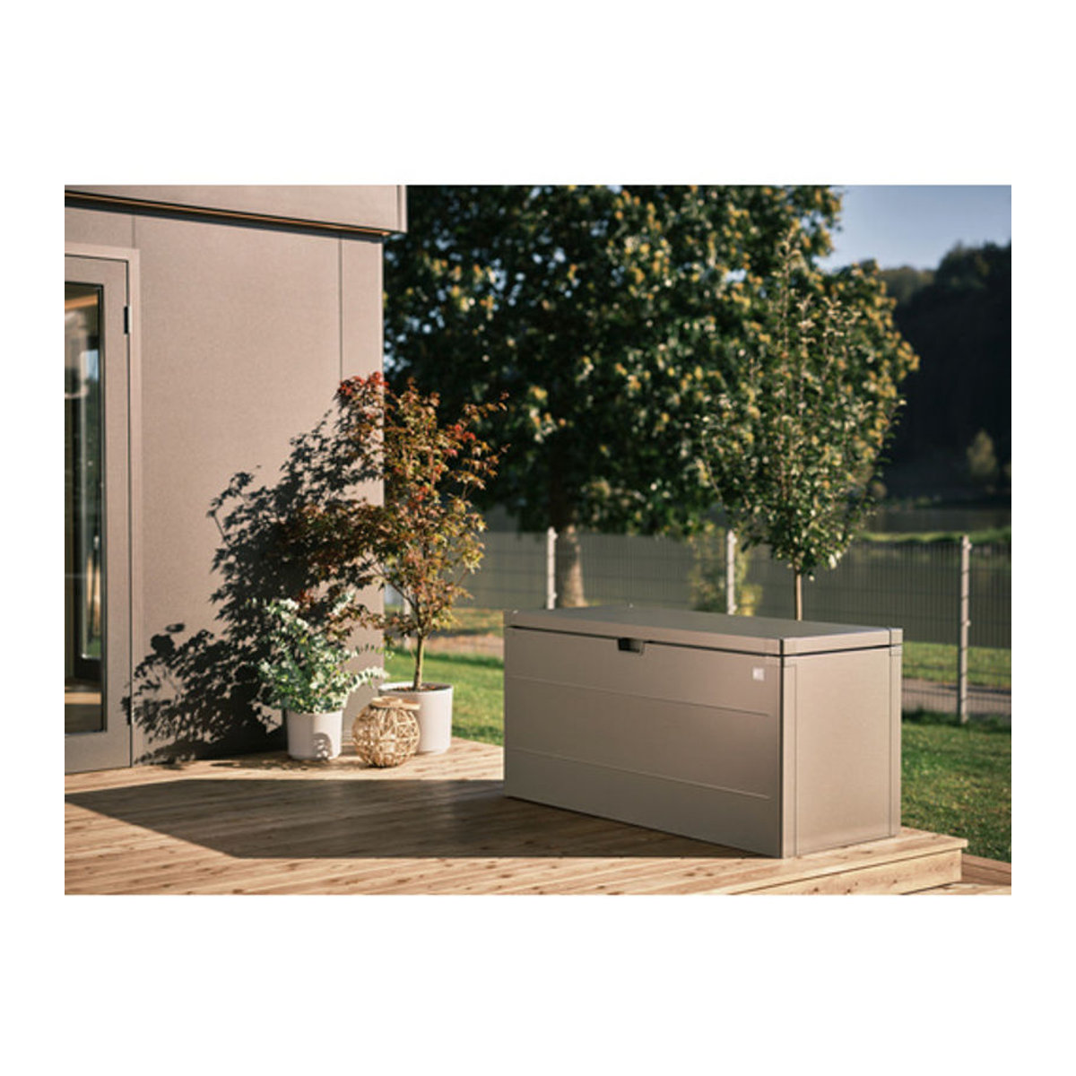 Biohort Auflagen- und Kissenbox Stylebox quarzgrau-metallic B/H/T: 140 x 71 x 60 cm, 400 Liter - Bild 2
