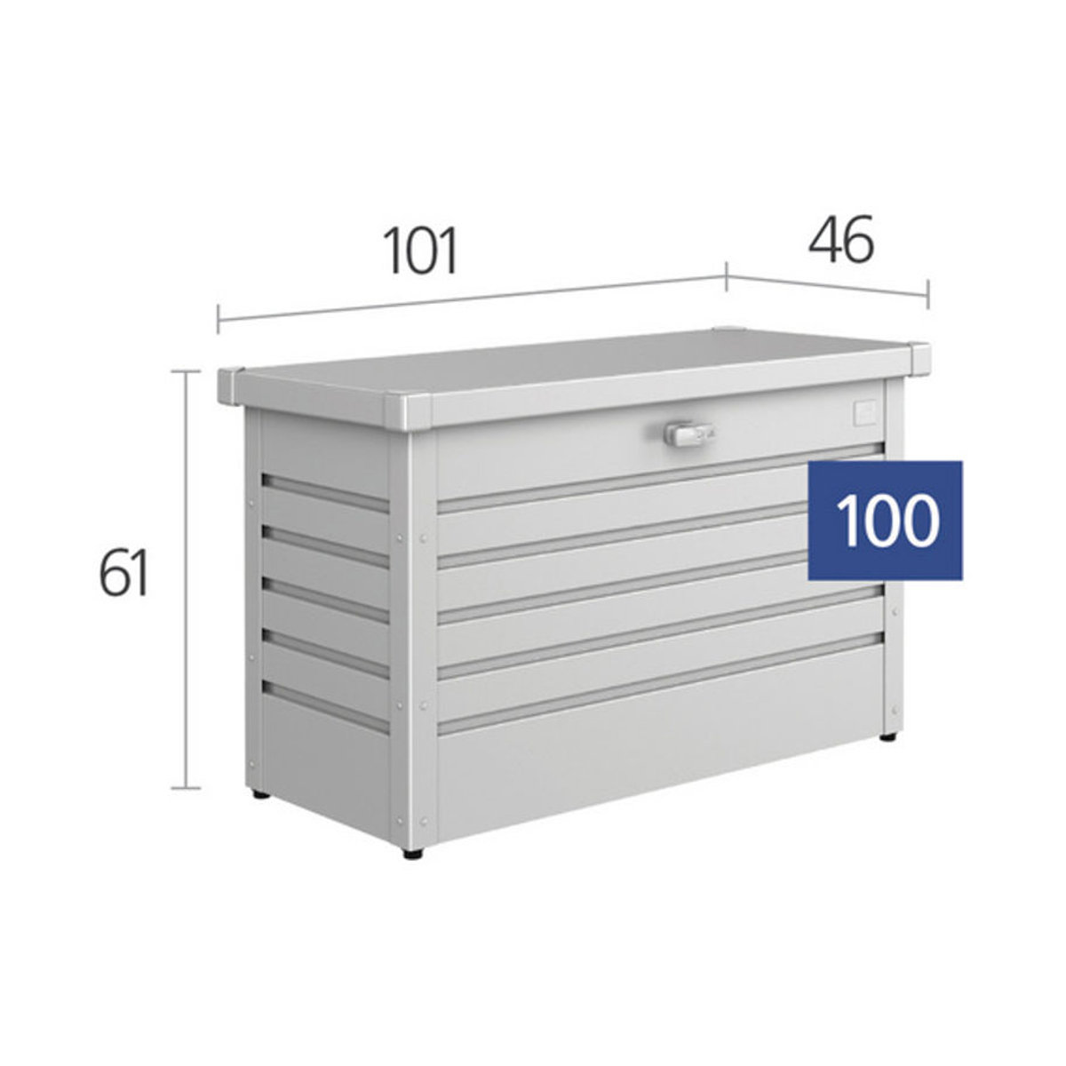 Biohort FreizeitBox Aufbewahrungsbox in Bronzefarben Braun, B/H/T: 101 x 61 x 46 cm - Bild 2