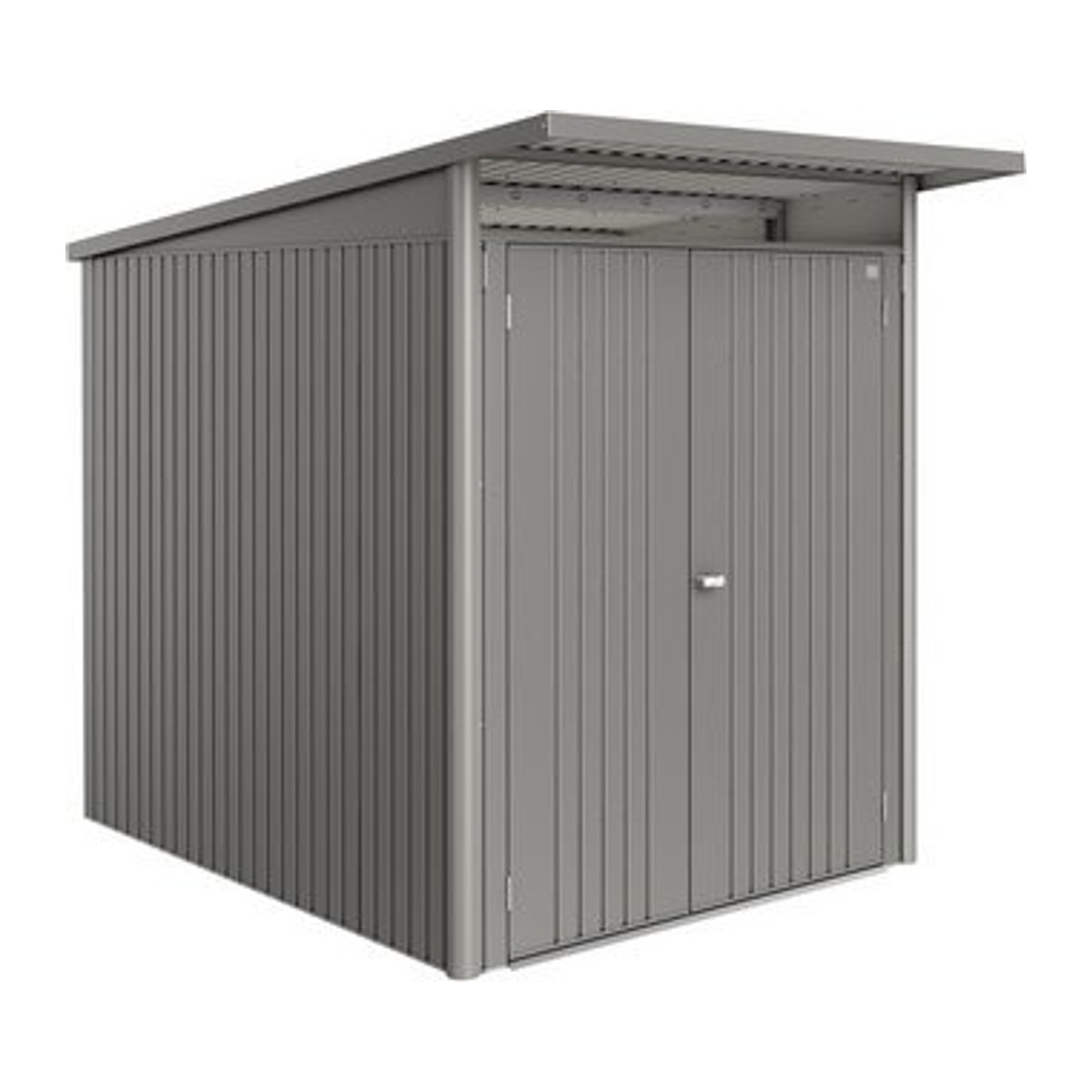 Biohort Gerätehaus AvantGarde Eco aus Stahl in Quarzgrau-Metallic, B/H/T: 180 x 218 x 260 cm - Bild 1