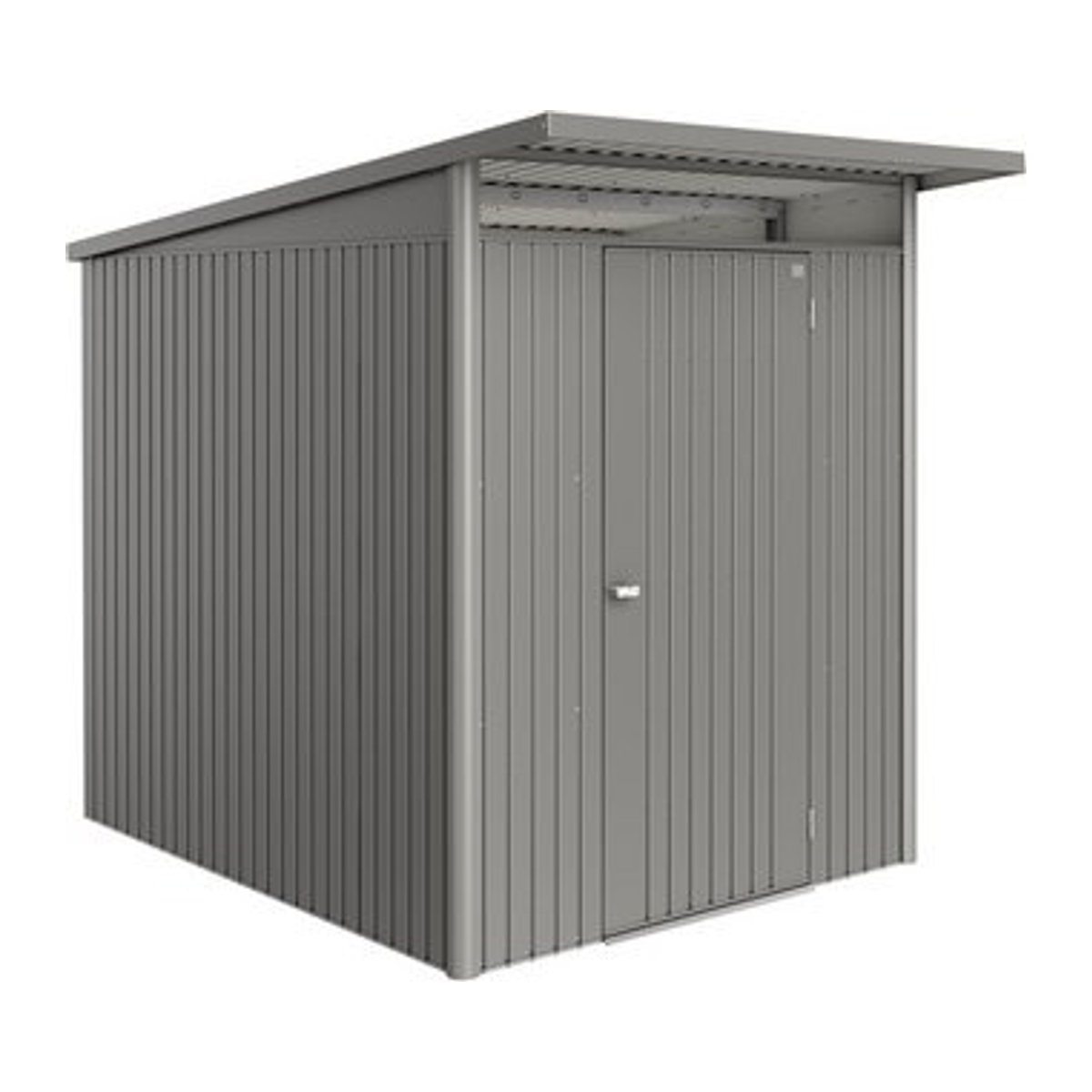 Biohort Gerätehaus AvantGarde Eco aus Stahl in quarzgrau-metallic, B/H/T: 180 x 218 x 260 cm - Bild 1