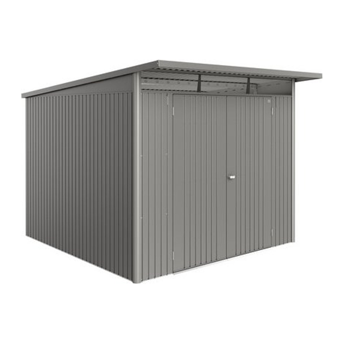 Biohort Gerätehaus AvantGarde Eco aus Stahl in Quarzgrau-Metallic, B/H/T: 260 x 217 x 300 cm - Bild 1