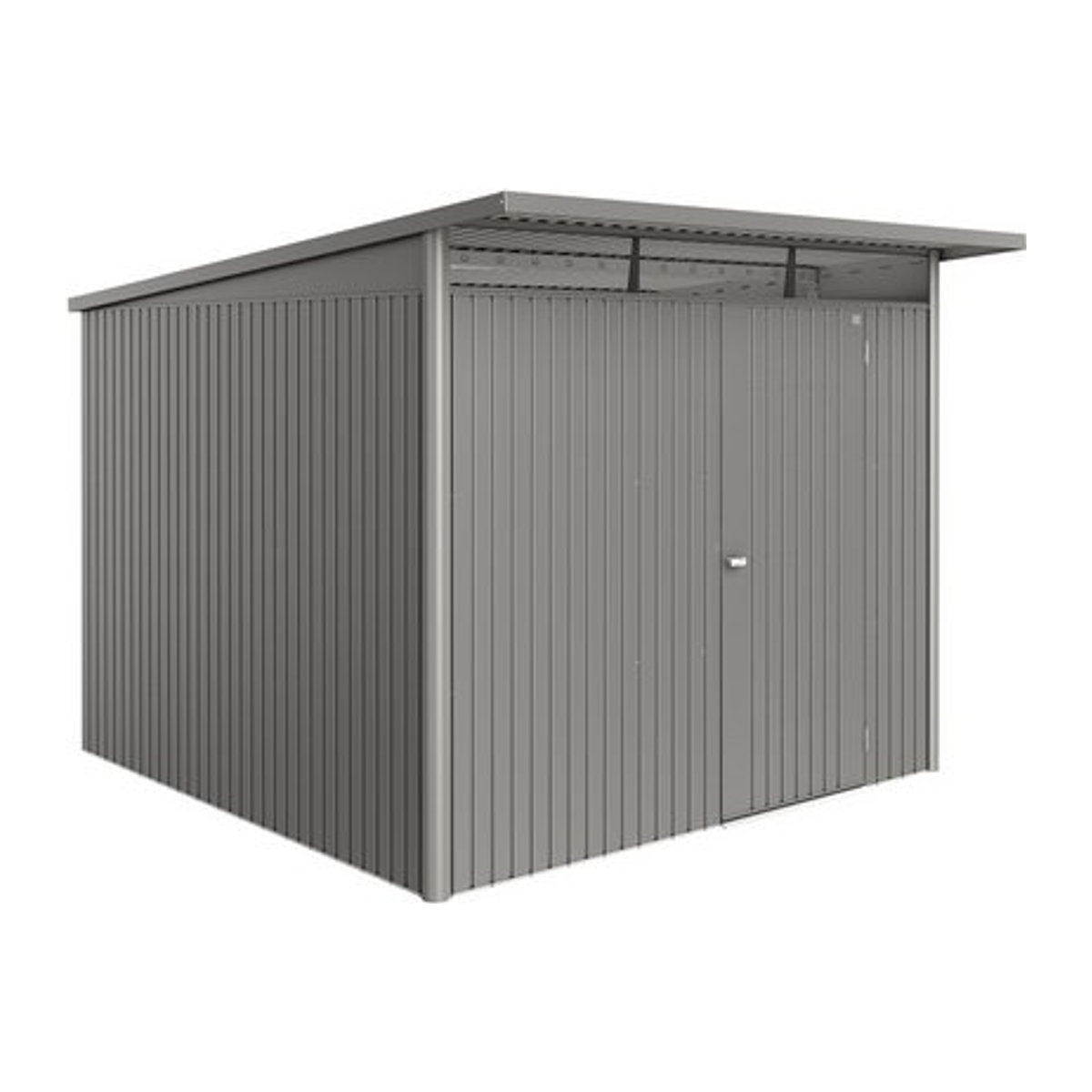 Biohort Gerätehaus AvantGarde Eco aus Stahl in Quarzgrau-Metallic, B/H/T: 260 x 217 x 300 cm - Bild 1
