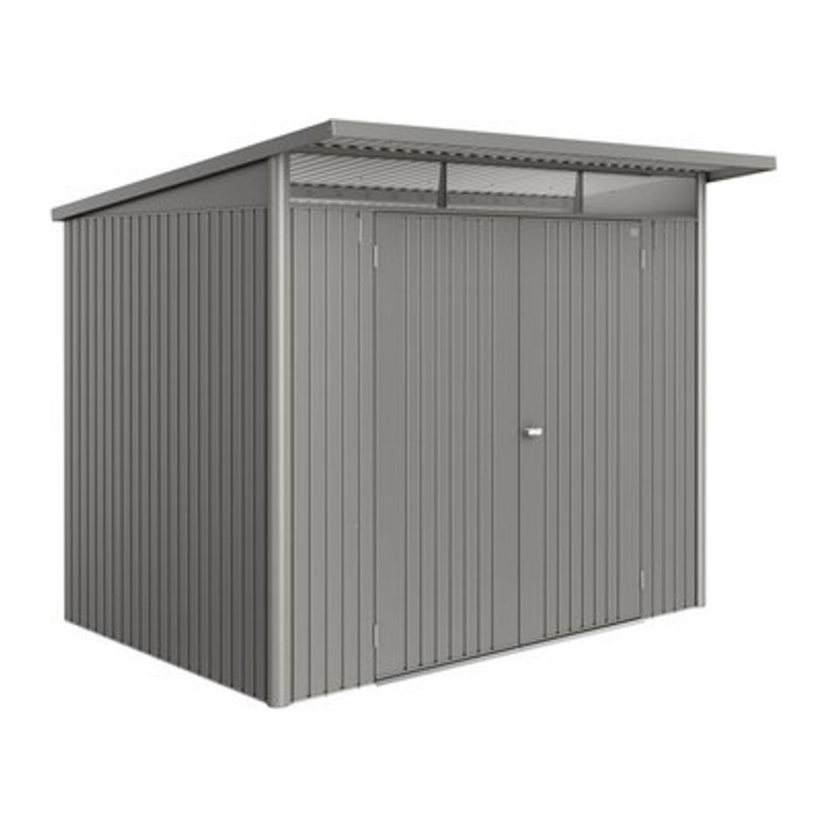 Biohort Gerätehaus AvantGarde Eco aus Stahl in quarzgrau-metallic, B/H/T: 260 x 218 x 220 cm - Bild 1