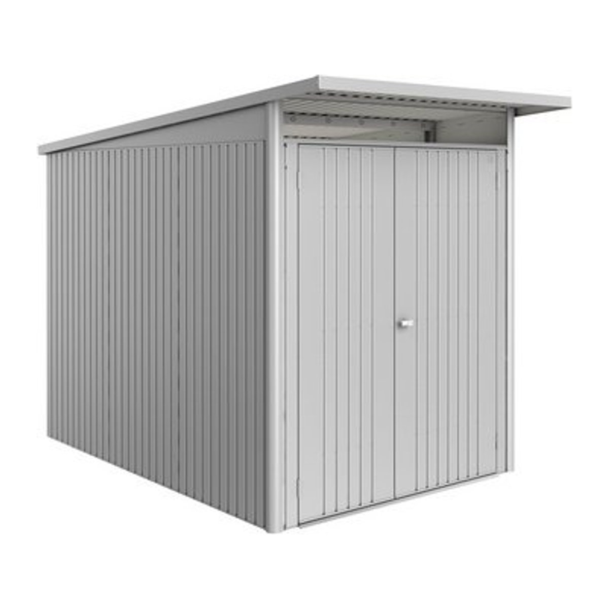 Biohort Gerätehaus AvantGarde Eco aus Stahl in Silber-Metallic und Grau, B/H/T: 180 x 217 x 300 cm - Bild 1
