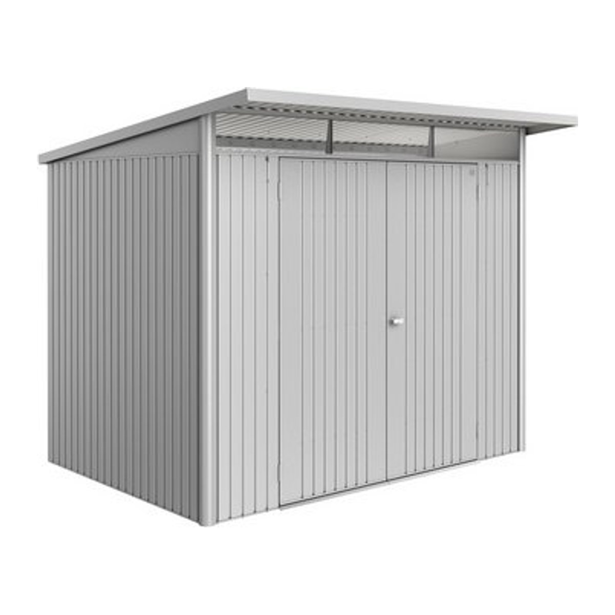 Biohort Gerätehaus AvantGarde Eco aus Stahl in Silber-Metallic und Grau, B/H/T: 260 x 218 x 220 cm - Bild 1