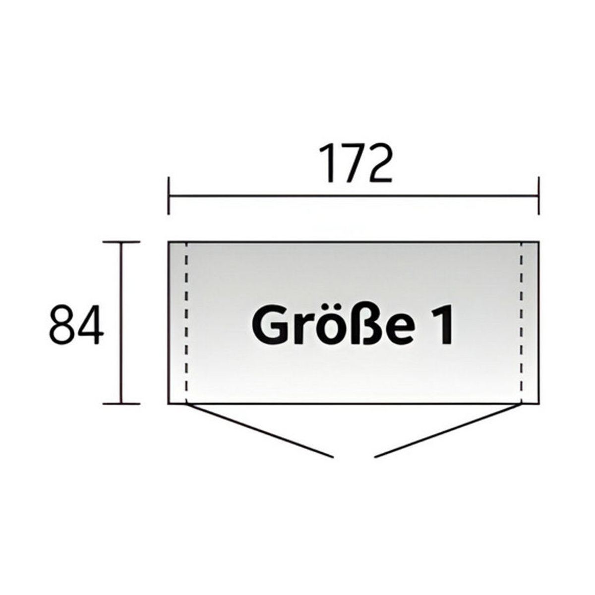 Biohort Gerätehaus Europa aus Stahl in Grau B/H/T: 172 x 196 x 84 cm - Bild 1