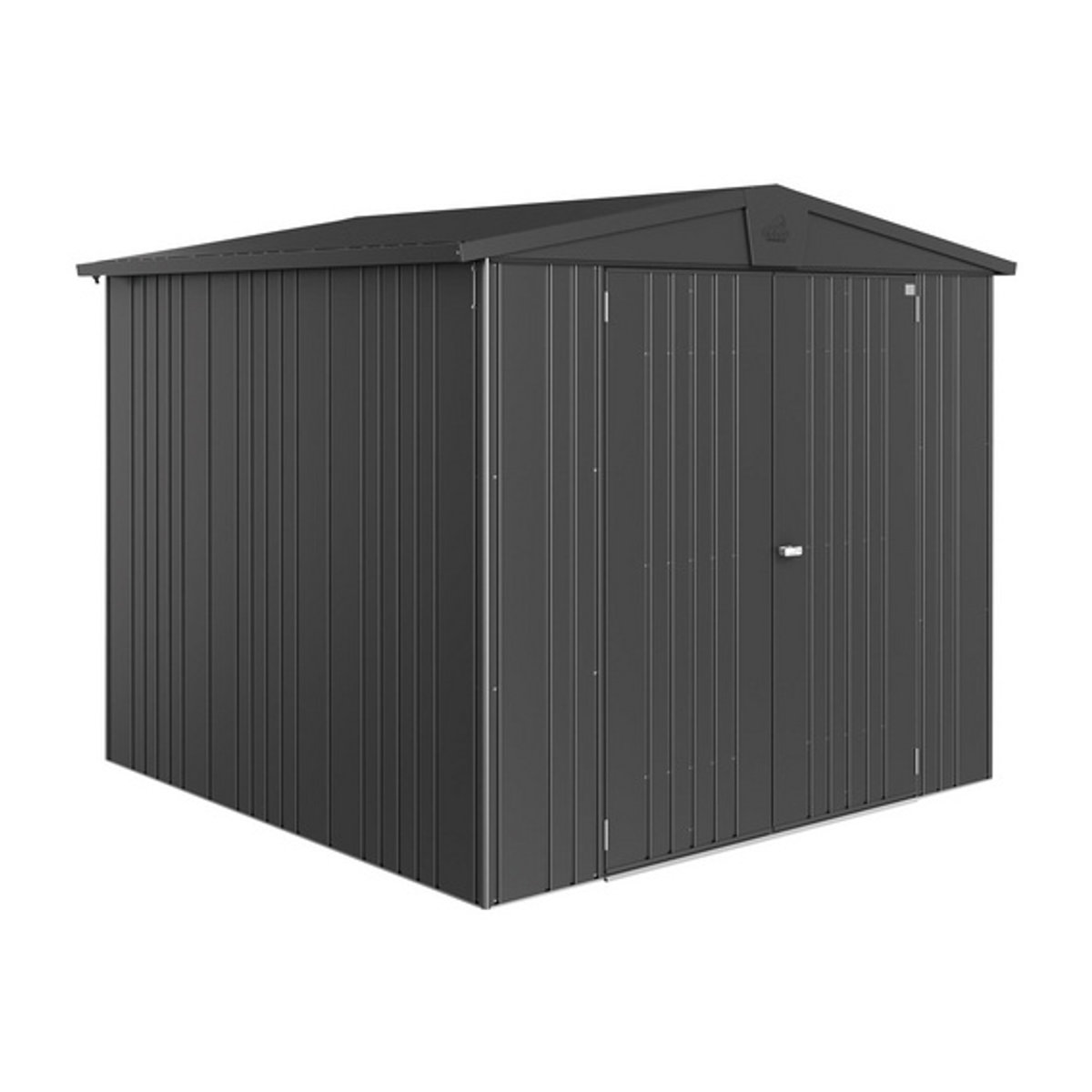 Biohort Gerätehaus Europa Gr. 4 aus Metall in Grau B/H/T: 244 x 203 x 228 cm - Bild 2