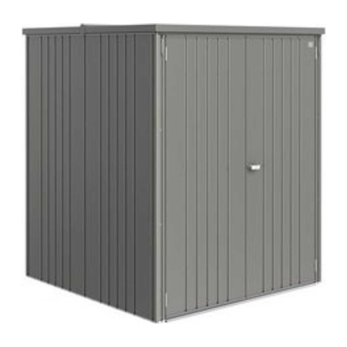 Biohort Gerätehaus Geräteschrank aus Stahl in Quarzgrau-Metallic, B/H/T: 156 x 184 x 155 cm - Bild 1