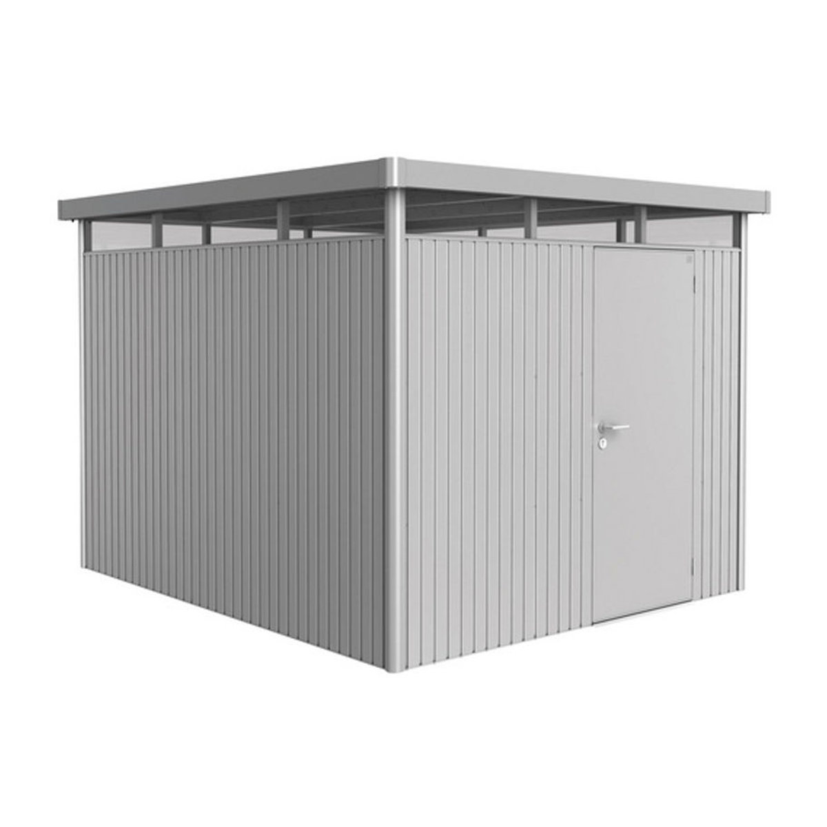 Biohort Gerätehaus HighLine aus Stahl in Silber, B/H/T: 275 x 222 x 315 cm - Bild 2