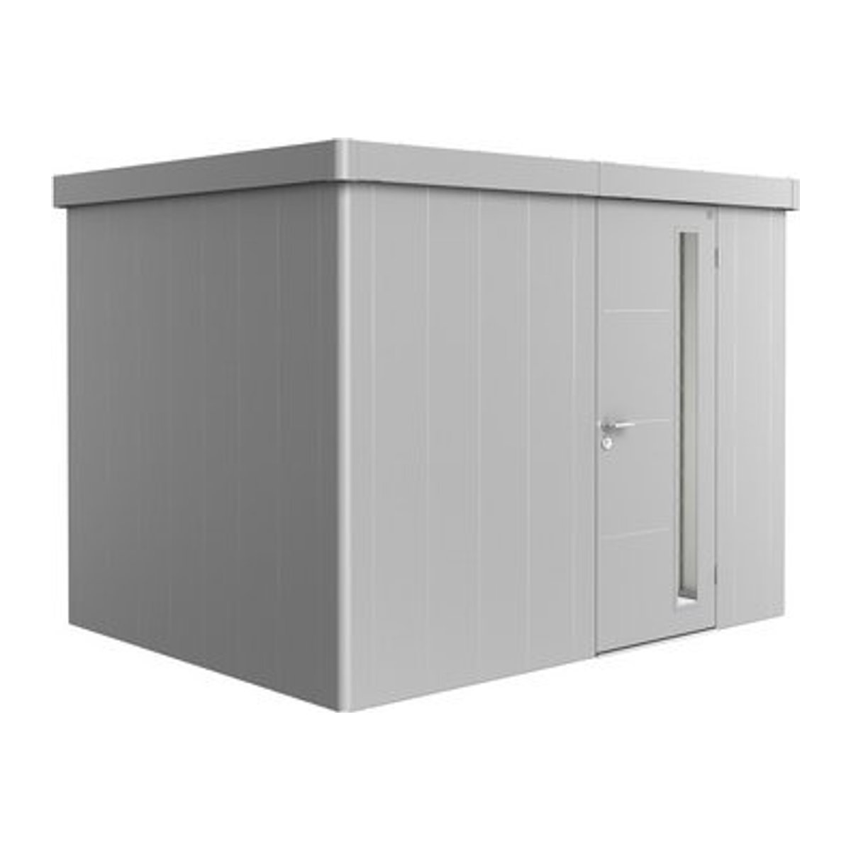 Biohort Gerätehaus Neo aus Metall in Silber, B/T: 292 x 222 cm - Bild 1