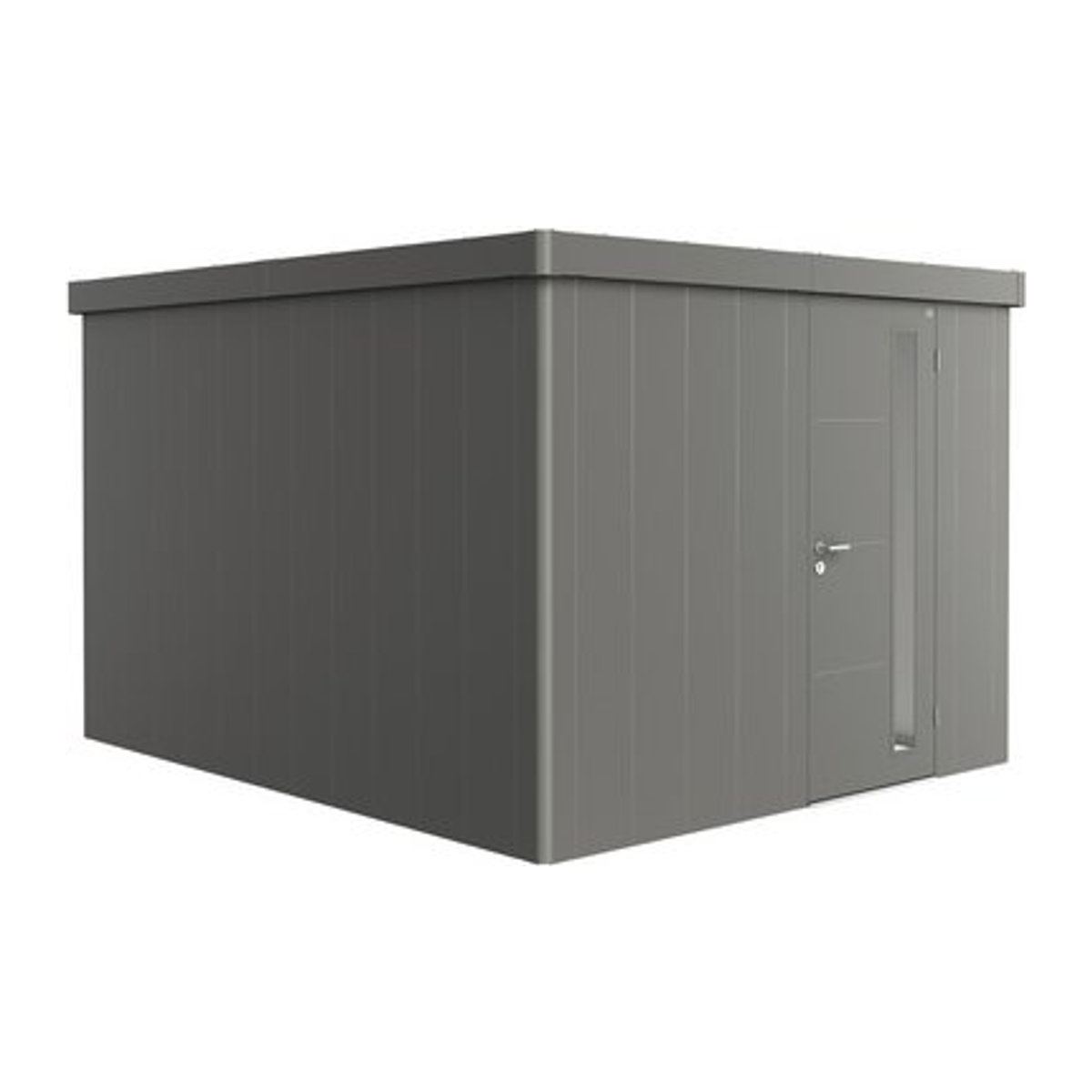 Biohort Gerätehaus Neo aus Stahl in Grau B/H/T: 292 x 222 x 348 cm - Bild 1