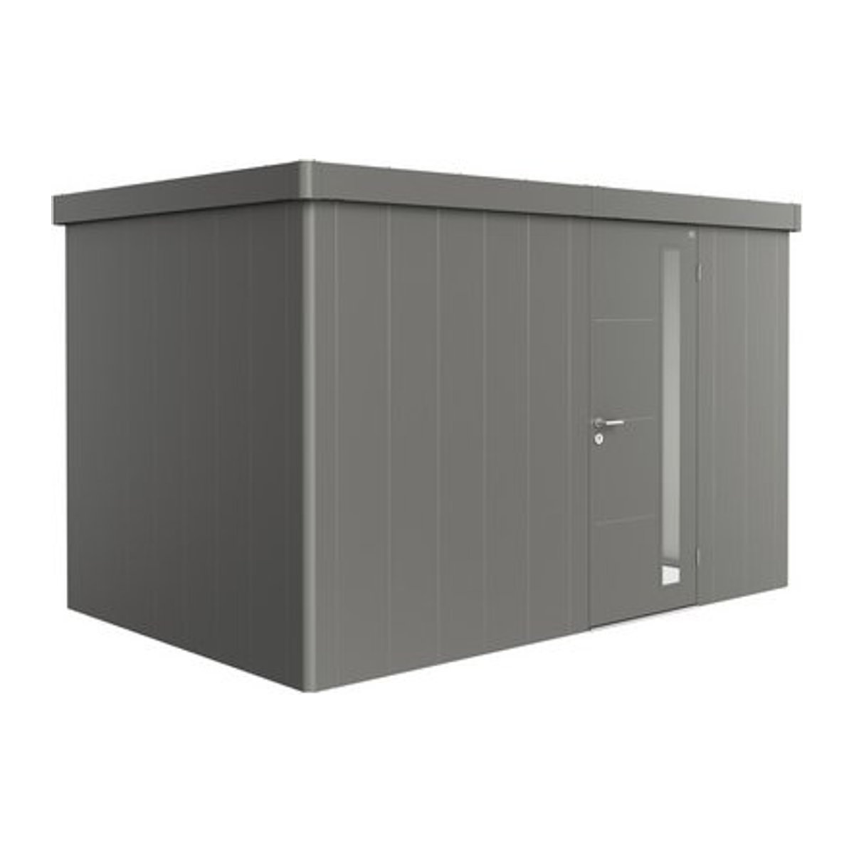 Biohort Gerätehaus Neo aus Stahl in Grau B/H/T: 348 x 222 x 236 cm - Bild 1