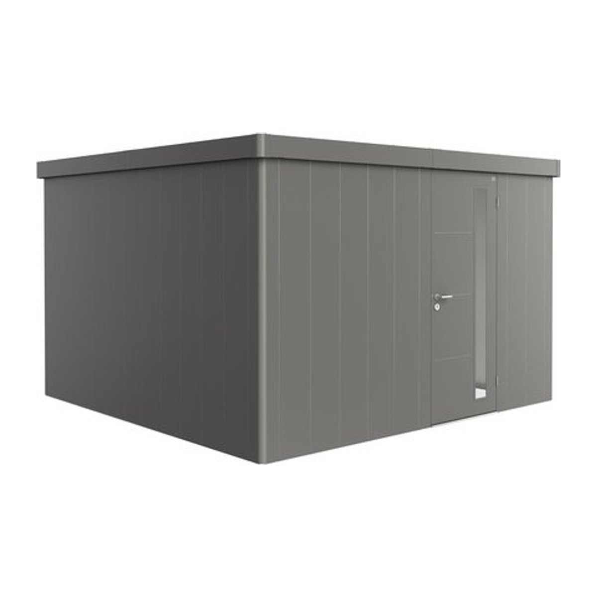 Biohort Gerätehaus Neo aus Stahl in Grau, B/H/T: 348 x 222 x 348 cm - Bild 1