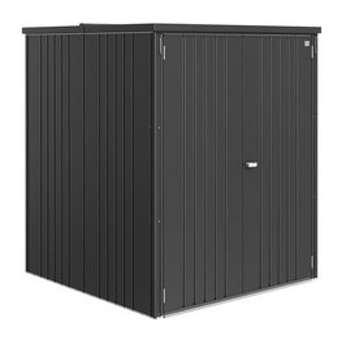 Biohort Geräteschrank Gerätehaus aus Stahl in Anthrazit Grau, B/H/T: 156 x 184 x 155 cm - Bild 1