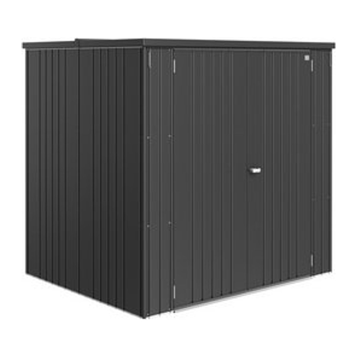 Biohort Geräteschrank Gerätehaus aus Stahl in Anthrazit Grau, B/H/T: 192 x 184 x 155 cm - Bild 1