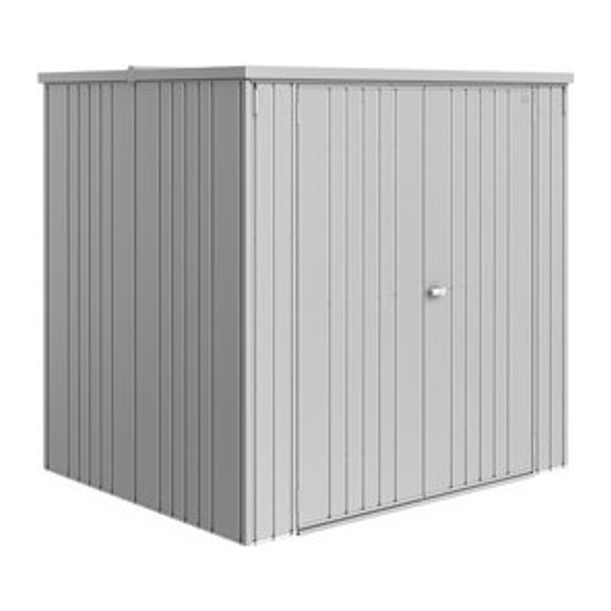 Biohort Geräteschrank Gerätehaus aus Stahl in Silber-Metallic Grau B/H/T: 192 x 184 x 155 cm - Bild 1