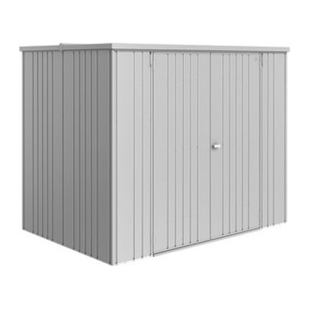 Biohort Geräteschrank Gerätehaus aus Stahl in Silber-Metallic Grau, B/H/T: 228 x 184 x 155 cm - Bild 1